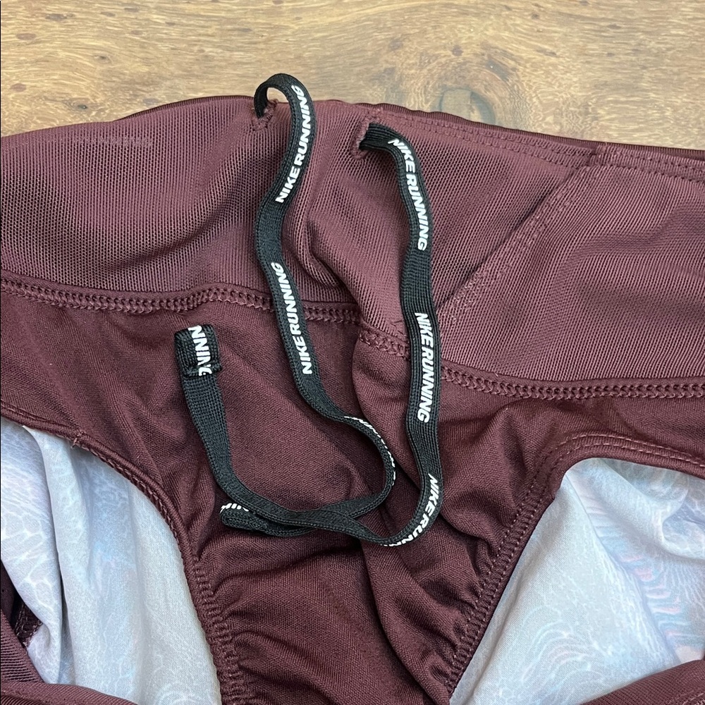 Nike Women's Burgundy Dri-Fit Running Shorts - Picture 6 of 8